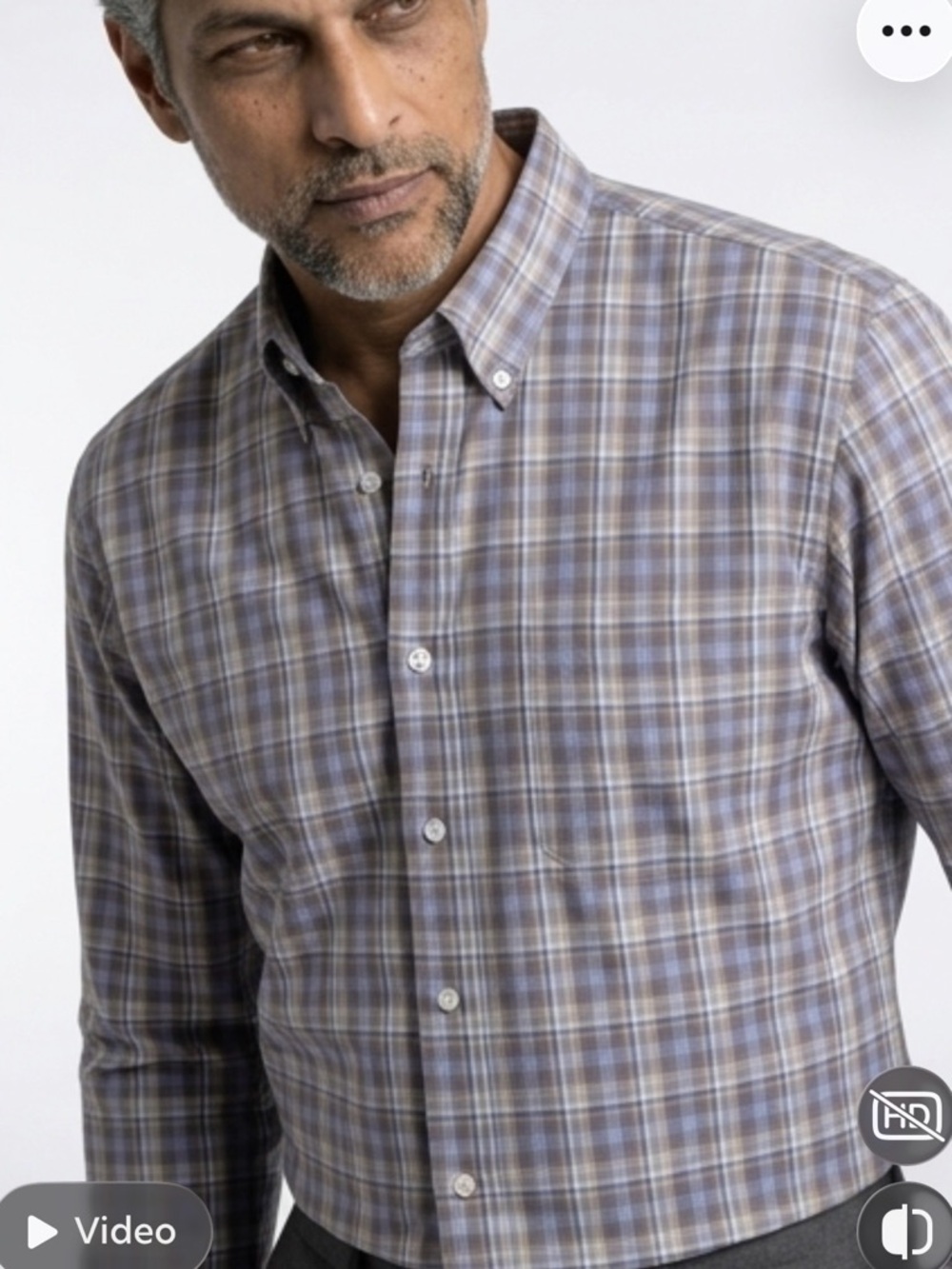Oxford Purple Plaid Casual Shirt